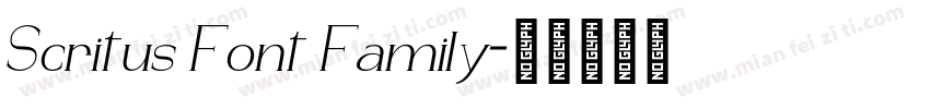 Scritus Font Family字体转换